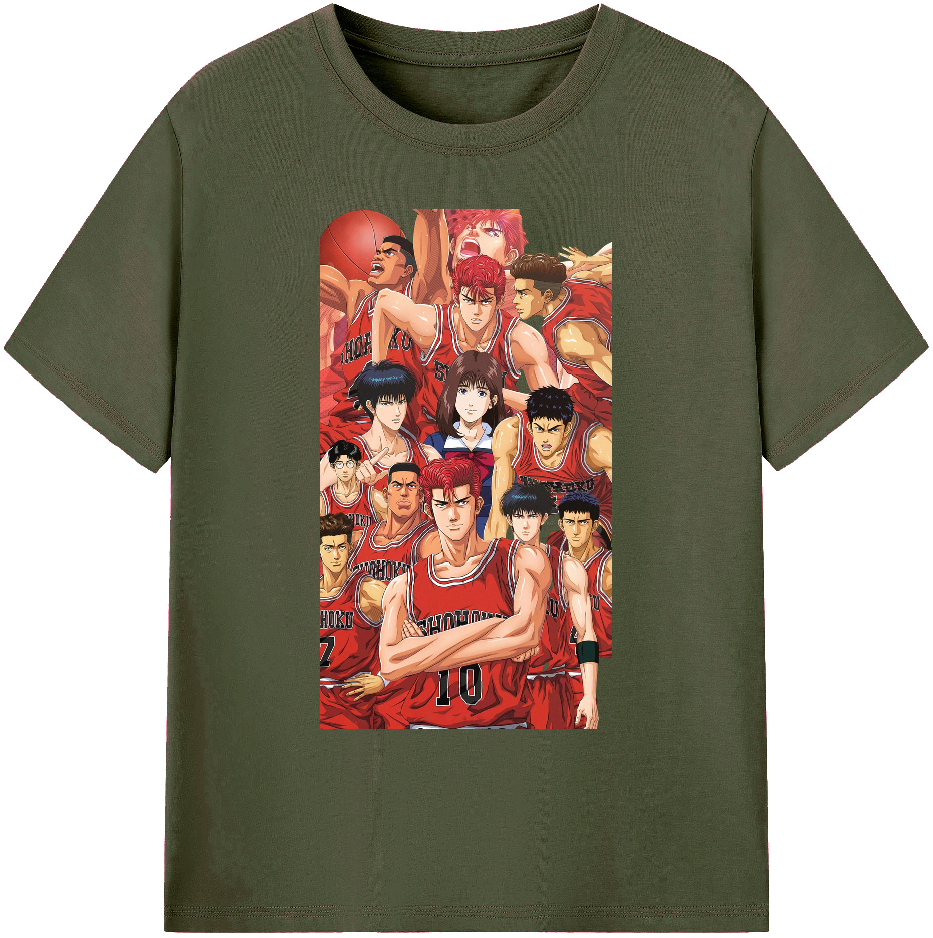 （画像用） SLAM DUNK／スラムダンク 綿100％ メンズ半袖Tシャツ｜肌触りやわらか＆通気性